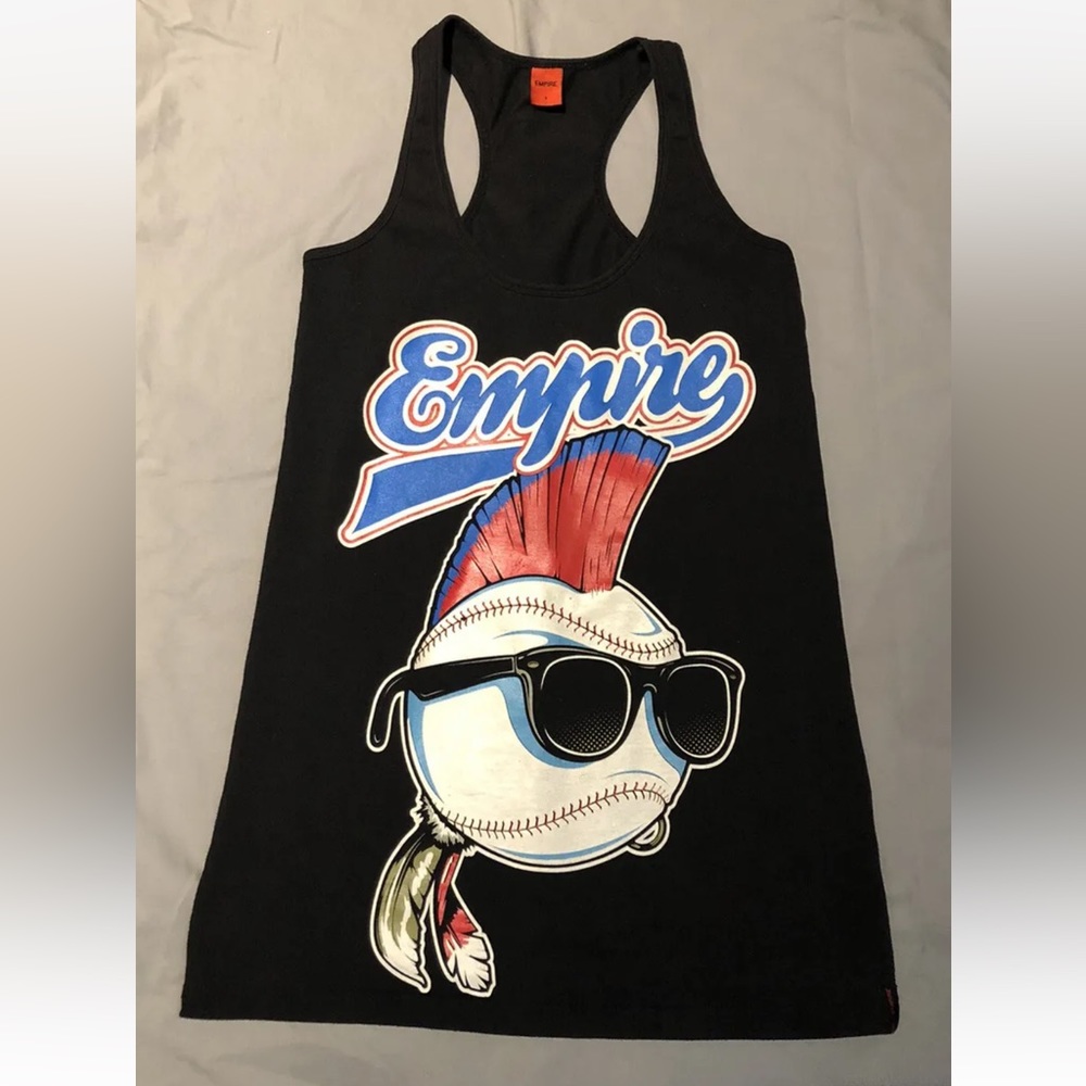 🔥5/$20🔥Empire Skateboarding Vtg Wild Thing Major League Tank Top Racerback S